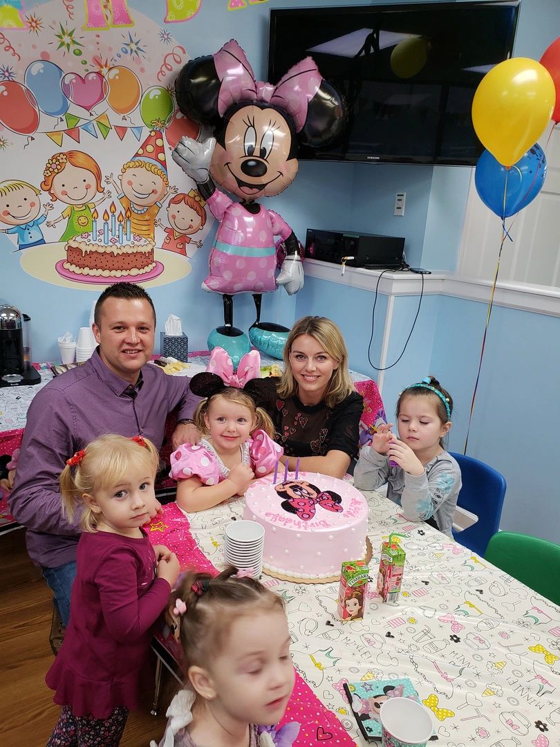 Happy children at a birthday party
